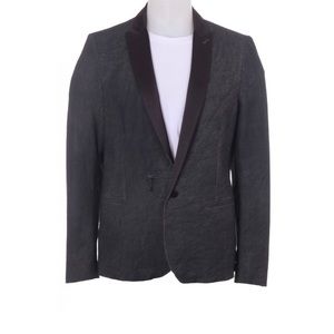 Diesel Jitte Contrast Lapel Denim Blazer
